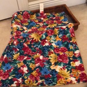 Agnes and Dora floral pencil skirt Sz 3x